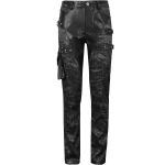 Black 'Titan' Painted Punk Pants