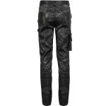 Black 'Titan' Painted Punk Pants