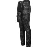Black 'Titan' Painted Punk Pants