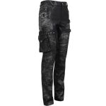 Black 'Titan' Painted Punk Pants