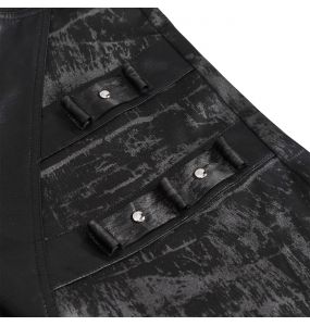 Black 'Titan' Painted Punk Pants