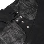 Black 'Titan' Painted Punk Pants
