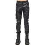 Black 'Titan' Painted Punk Pants