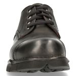 Black Leather New Rock Newmili Shoes