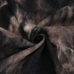 Mi-Jupe Kilt Asymétrique 'Taurus' Noire et Cuivre