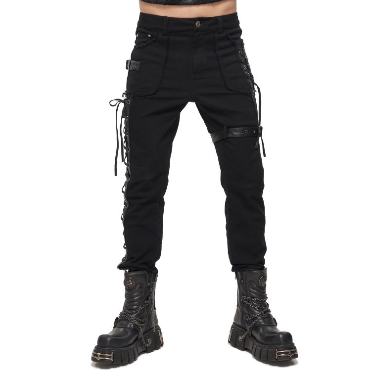 Black 'Distressed' Pants