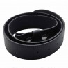 Black Leather Belt Without Buckle