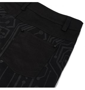 Black 'Cyber Game' Pants