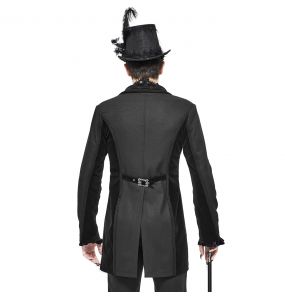 Black 'Mc Dermot' Victorian Tail Coat