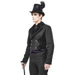 Black 'Mc Dermot' Victorian Tail Coat