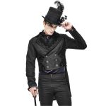 Black 'Mc Dermot' Victorian Tail Coat