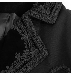 Black 'Mc Dermot' Victorian Tail Coat