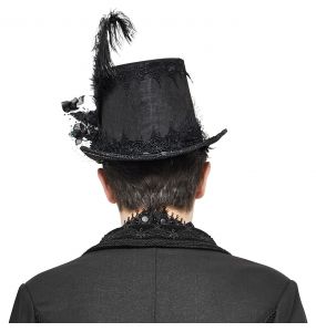 Black 'Mc Dermot' Victorian Top Hat