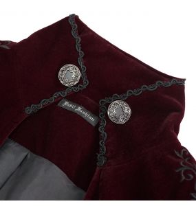 Black and Burgundy 'Atkins' Victorian Jacket
