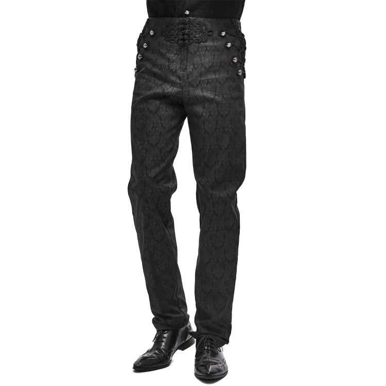 Black 'Desmond' Pants by Devil Fashion • the dark store™