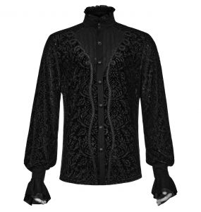 Black 'Nomeon' Victorian Shirt