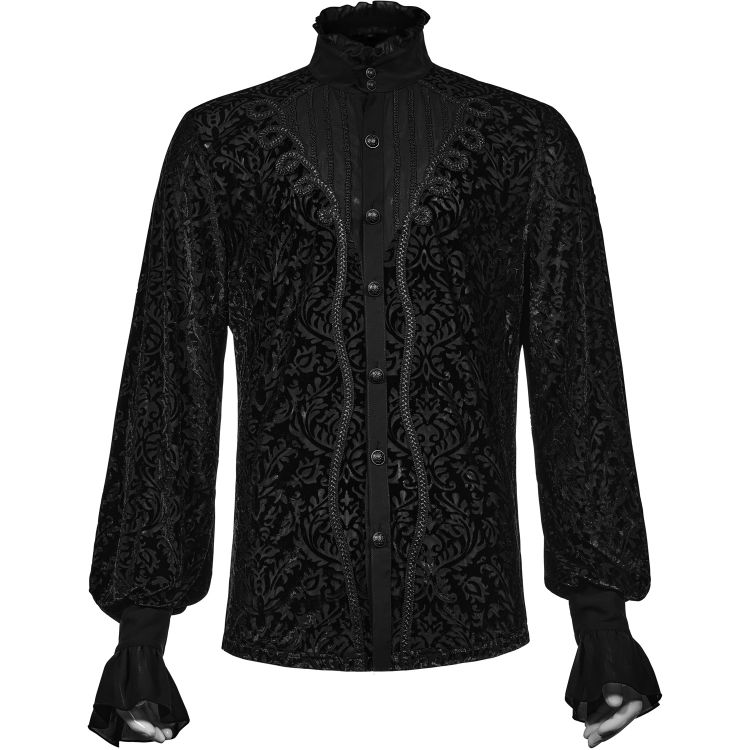 Black 'Nomeon' Victorian Shirt