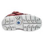 Black and Red Leather New Rock Metallic Shoes