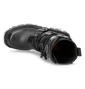 Black New Rock Metallic Luna Boots