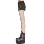 Brown 'Steampunk Gear' Shorts