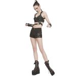 Brown 'Steampunk Gear' Shorts