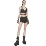 Brown 'Steampunk Gear' Shorts