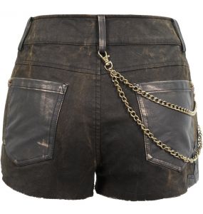 Brown 'Steampunk Gear' Shorts