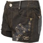 Brown 'Steampunk Gear' Shorts