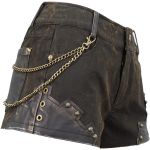 Brown 'Steampunk Gear' Shorts