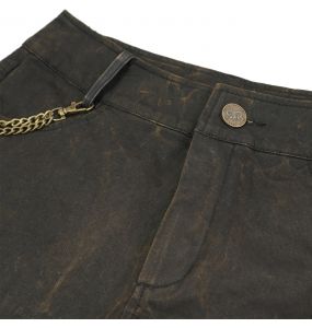 Brown 'Steampunk Gear' Shorts