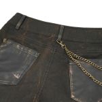 Brown 'Steampunk Gear' Shorts