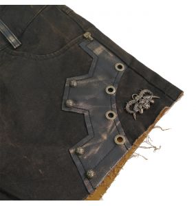 Brown 'Steampunk Gear' Shorts