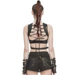 Brown 'Steampunk Gear' Shorts