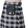 Sac de Kilt 'White and Black Plaid'