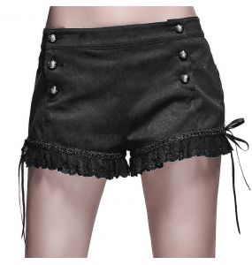 Black 'Summer Sexy Girl' Hot Pants