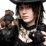 Porte-Clés 'Punk Bear' Beige