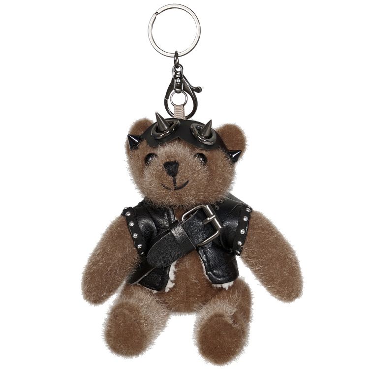 Porte-Clés 'Punk Bear' Beige