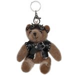 Beige 'Punk Bear' Keyring