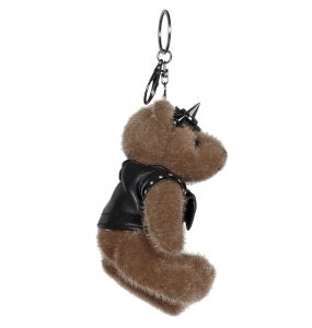 Beige 'Punk Bear' Keyring