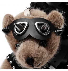 Beige 'Punk Bear' Keyring