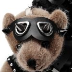 Beige 'Punk Bear' Keyring