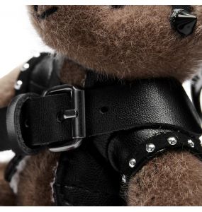 Beige 'Punk Bear' Keyring