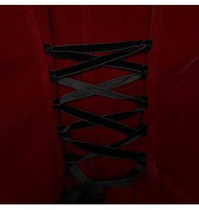 Red 'Dark Doll' Velvet Gothic Jacket