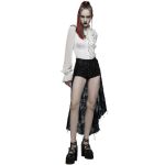Black 'Coffin' Shorts with Overskirt