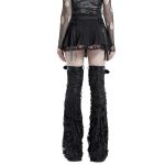 Black 'Punk Decadent' Pleated Mini Skirt