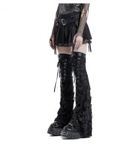 Black 'Punk Decadent' Pleated Mini Skirt