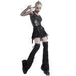 Black 'Punk Decadent' Pleated Mini Skirt