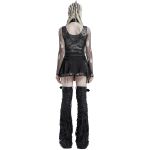 Black 'Punk Decadent' Pleated Mini Skirt