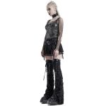 Black 'Punk Decadent' Pleated Mini Skirt