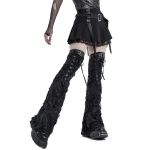 Black 'Punk Decadent' Pleated Mini Skirt